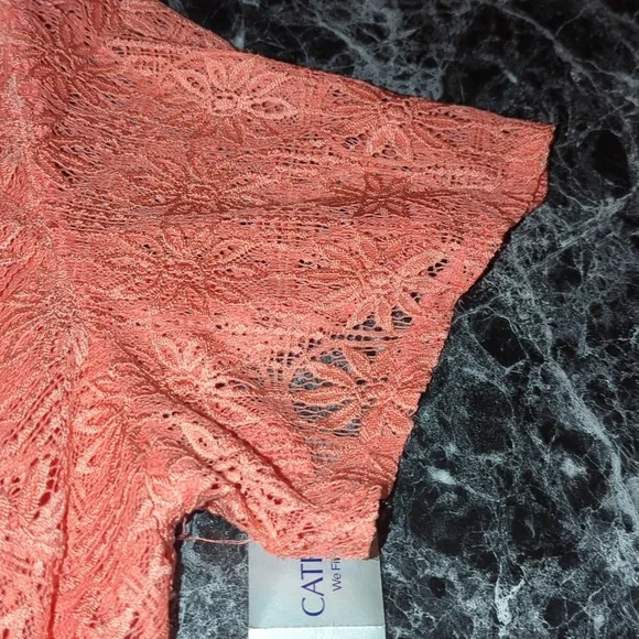 Crochet Peach Dress - Picture 8 of 12